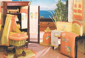 Комплект для люльки или коляски 58R.151AR: 2 простыни и наволочка (Babypiu, 58R.151AR)